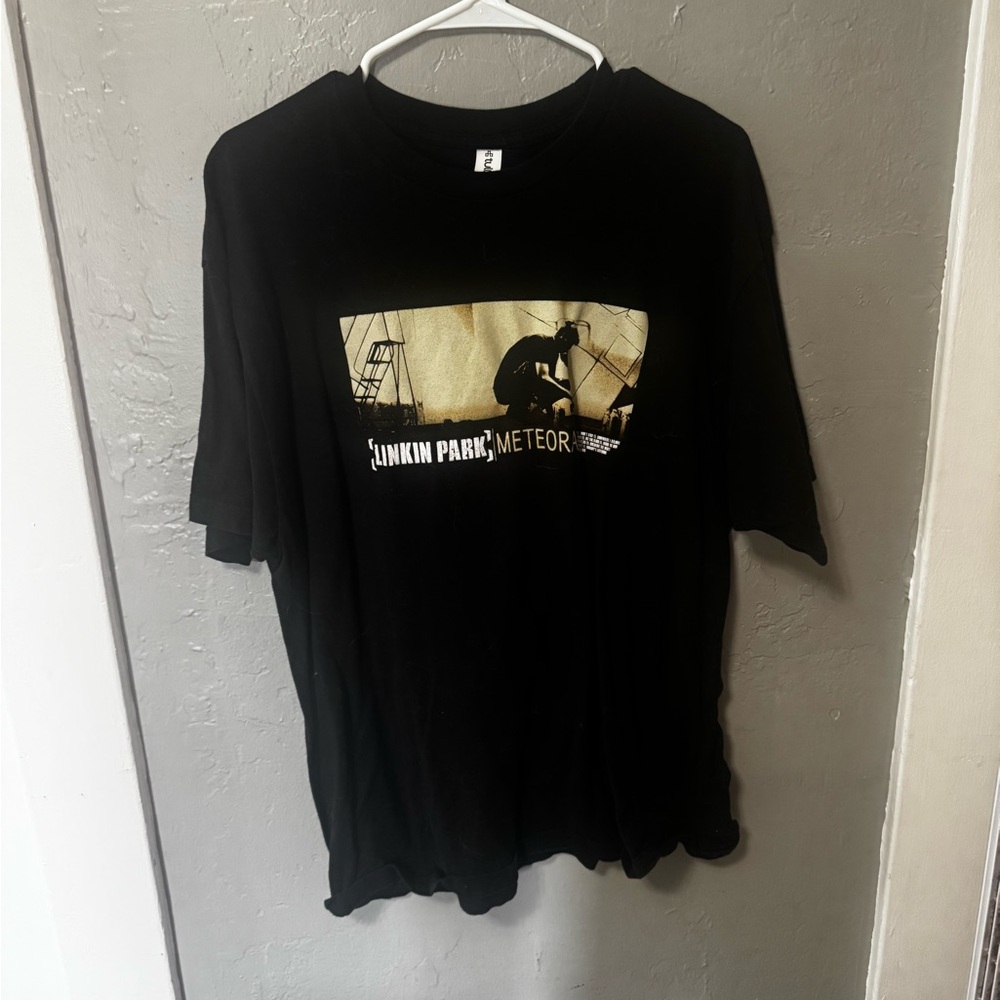 Black Short Sleeve Tee with Graphic Design